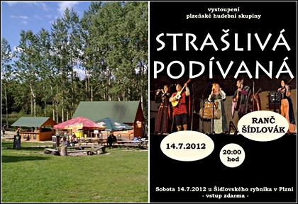 pozvánka - Strašlivá podívaná, 14.7.2012, Plzeň, Ranč Šídlovák, vstup zdarma